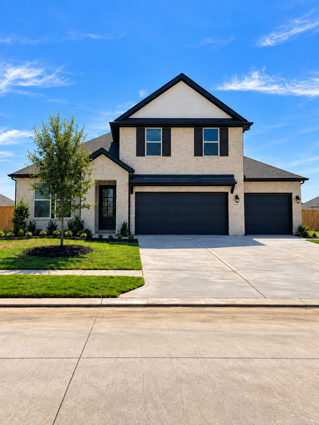 Recently closed home with Lisa Ludwig, with black shutters matching the trim